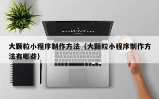 白城大颗粒小程序制作方法（大颗粒小程序制作方法有哪些）